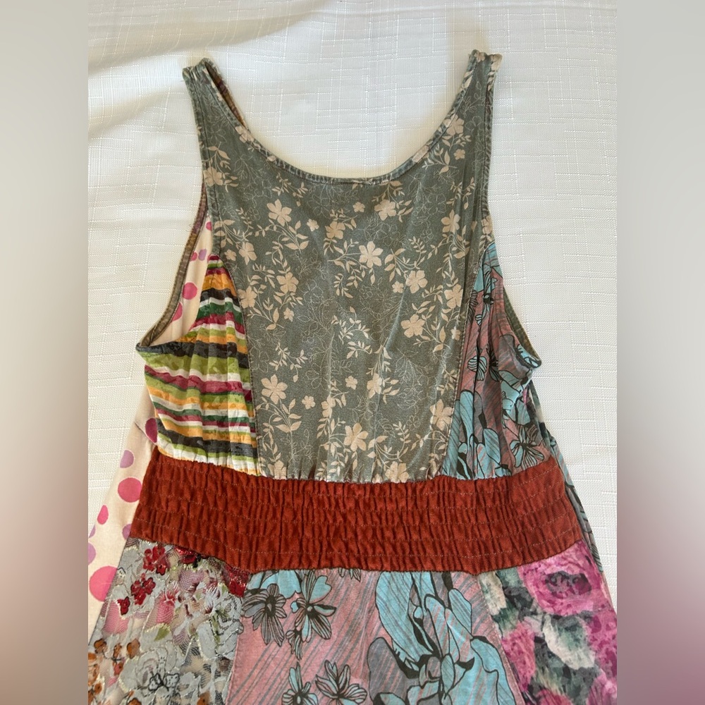 Sacred Threads Fun Pattern Asymmetrical Ruffled S… - image 4